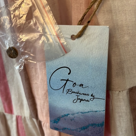 Japna Beachwear Pink Striped Sundress - Picture 8 of 9